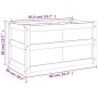 Impregnated pine wood planter 90x50x50 cm by , Pots and planters - Ref: Foro24-837467, Price: 83,53 €, Discount: %