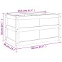 Pflanzgefäß aus imprägniertem Kiefernholz, 90 x 50 x 50 cm von , Töpfe und Pflanzgefäße - Ref: Foro24-837467, Preis: 84,40 €,...