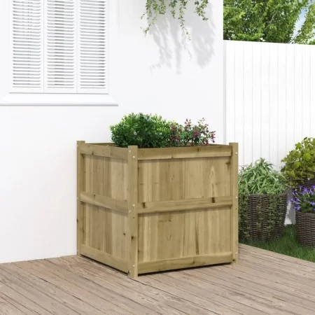 Pflanzgefäß aus imprägniertem Kiefernholz, 70 x 70 x 70 cm von , Töpfe und Pflanzgefäße - Ref: Foro24-837438, Preis: 107,67 €...