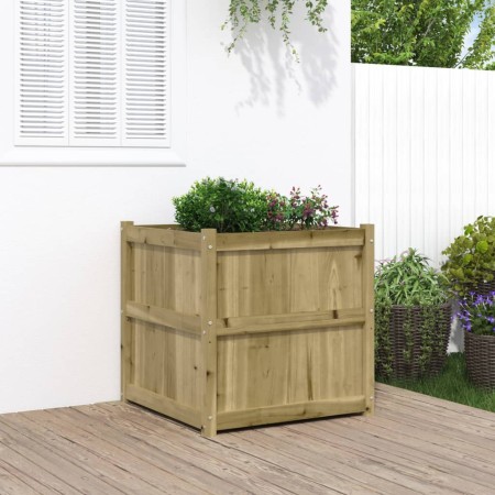 Pflanzgefäß aus imprägniertem Kiefernholz, 70 x 70 x 70 cm von , Töpfe und Pflanzgefäße - Ref: Foro24-837438, Preis: 115,03 €...