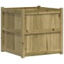 Pflanzgefäß aus imprägniertem Kiefernholz, 70 x 70 x 70 cm von , Töpfe und Pflanzgefäße - Ref: Foro24-837438, Preis: 115,03 €...