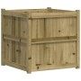 Impregnated pine wood planter 70x70x70 cm by , Pots and planters - Ref: Foro24-837438, Price: 115,03 €, Discount: %