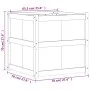 Pflanzgefäß aus imprägniertem Kiefernholz, 70 x 70 x 70 cm von , Töpfe und Pflanzgefäße - Ref: Foro24-837438, Preis: 107,67 €...