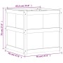 Pflanzgefäß aus imprägniertem Kiefernholz, 70 x 70 x 70 cm von , Töpfe und Pflanzgefäße - Ref: Foro24-837438, Preis: 115,03 €...