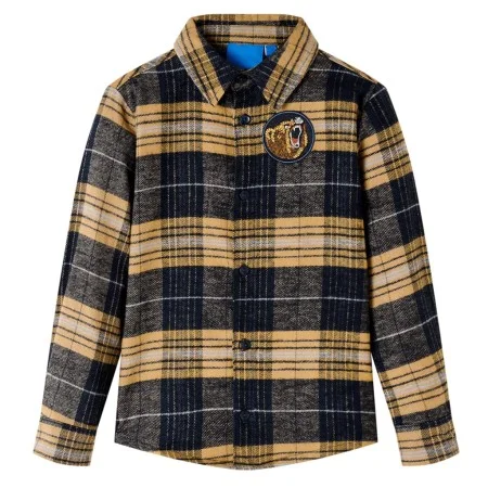 Camisa infantil de cuadros amarillo y negro 92 de , Camisetas para niños - Ref: Foro24-13414, Precio: 13,08 €, Descuento: %