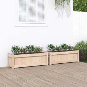 Outdoor planters 2 units solid pine wood by , Pots and planters - Ref: Foro24-837450, Price: 106,77 €, Discount: %