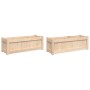 Outdoor planters 2 units solid pine wood by , Pots and planters - Ref: Foro24-837450, Price: 106,71 €, Discount: %