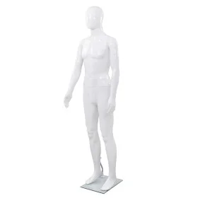 Complete male mannequin with glossy white glass base 185 cm by vidaXL, Mannequins - Ref: Foro24-142926, Price: 201,96 €, Disc...