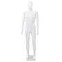 Maniquí de hombre completo base vidrio blanco brillante 185 cm de vidaXL, Maniquís - Ref: Foro24-142926, Precio: 201,59 €, De...
