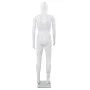 Maniquí de hombre completo base vidrio blanco brillante 185 cm de vidaXL, Maniquís - Ref: Foro24-142926, Precio: 201,59 €, De...