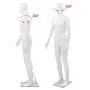 Complete male mannequin with glossy white glass base 185 cm by vidaXL, Mannequins - Ref: Foro24-142926, Price: 201,96 €, Disc...
