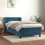 Cama box spring con colchón terciopelo azul oscuro 90x200 cm de , Camas y somieres - Ref: Foro24-3127533, Precio: 311,97 €, D...