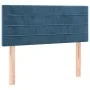 Box spring bed with dark blue velvet mattress 90x190 cm by , Beds and slatted bases - Ref: Foro24-3127527, Price: 299,73 €, D...