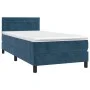 Boxspringbett mit dunkelblauer Samtmatratze 90x190 cm von , Betten und Lattenroste - Ref: Foro24-3141339, Preis: 298,51 €, Ra...