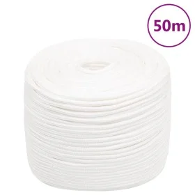 Intense white polypropylene boat rope 6 mm 50 m by , Ropes and metal cords - Ref: Foro24-152550, Price: 14,56 €, Discount: %