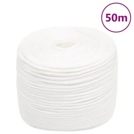 Intense white polypropylene boat rope 6 mm 50 m by , Ropes and metal cords - Ref: Foro24-152550, Price: 14,56 €, Discount: %