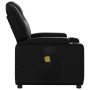 Sillón de masaje reclinable cuero sintético negro