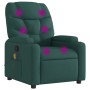 Dark Green Fabric Reclining Massage Chair by , Armchairs - Ref: Foro24-372459, Price: 217,32 €, Discount: %