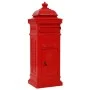 Red Stainless Vintage Style Aluminum Column Mailbox by vidaXL, mailboxes - Ref: Foro24-43891, Price: 374,13 €, Discount: %