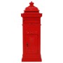 Red Stainless Vintage Style Aluminum Column Mailbox by vidaXL, mailboxes - Ref: Foro24-43891, Price: 403,23 €, Discount: %