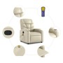 Cremefarbener Massagesessel aus Kunstleder von , Sessel - Ref: Foro24-372473, Preis: 238,14 €, Rabatt: %