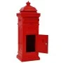 Red Stainless Vintage Style Aluminum Column Mailbox by vidaXL, mailboxes - Ref: Foro24-43891, Price: 374,13 €, Discount: %