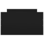 Bed frame with black headboard and footboard 90x190 cm by , Beds and slatted bases - Ref: Foro24-3203811, Price: 203,91 €, Di...