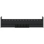 Bed frame with black headboard and footboard 90x190 cm by , Beds and slatted bases - Ref: Foro24-3203811, Price: 203,91 €, Di...