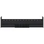 Bed frame with black headboard and footboard 90x190 cm by , Beds and slatted bases - Ref: Foro24-3203811, Price: 200,26 €, Di...