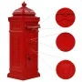 Red Stainless Vintage Style Aluminum Column Mailbox by vidaXL, mailboxes - Ref: Foro24-43891, Price: 374,13 €, Discount: %