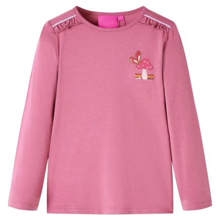 Langarm-T-Shirt für Kinder in der Farbe Himbeere 140 von , Kinder-T-Shirts - Ref: Foro24-14248, Preis: 8,41 €, Rabatt: %