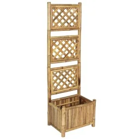 Garden planter with bamboo trellis 40 cm by vidaXL, Pots and planters - Ref: Foro24-43713, Price: 50,31 €, Discount: %