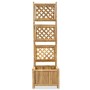 Garden planter with bamboo trellis 40 cm by vidaXL, Pots and planters - Ref: Foro24-43713, Price: 50,59 €, Discount: %