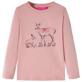 Children's long-sleeved t-shirt pink 128 by , Kids T-shirts - Ref: Foro24-14392, Price: 9,90 €, Discount: %