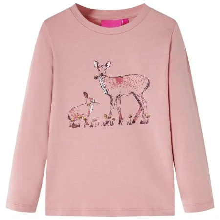 Children's long-sleeved t-shirt pink 128 by , Kids T-shirts - Ref: Foro24-14392, Price: 8,32 €, Discount: %