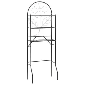 Black toilet shelf 60x33x174 cm by vidaXL, Towel racks - Ref: Foro24-246722, Price: 40,91 €, Discount: %