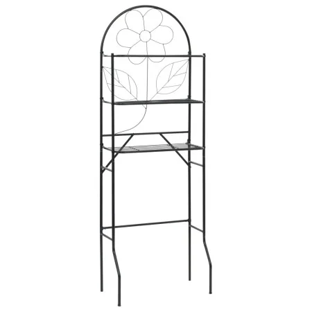 Black toilet shelf 60x33x174 cm by vidaXL, Towel racks - Ref: Foro24-246722, Price: 40,91 €, Discount: %