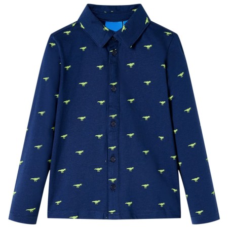 Camisa infantil azul marino 104 de , Camisetas para niños - Ref: Foro24-13270, Precio: 10,03 €, Descuento: %