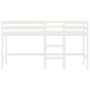 Kinderhochbett mit weißer Massivholzleiter 90x200 cm von , Betten und Lattenroste - Ref: Foro24-835893, Preis: 182,99 €, Raba...