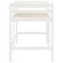 Kinderhochbett mit weißer Massivholzleiter 90x200 cm von , Betten und Lattenroste - Ref: Foro24-835893, Preis: 182,99 €, Raba...