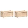 Outdoor planters 2 units solid pine wood by , Pots and planters - Ref: Foro24-837440, Price: 66,27 €, Discount: %