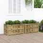 Outdoor planters 2 units impregnated pine wood by , Pots and planters - Ref: Foro24-837468, Price: 158,15 €, Discount: %