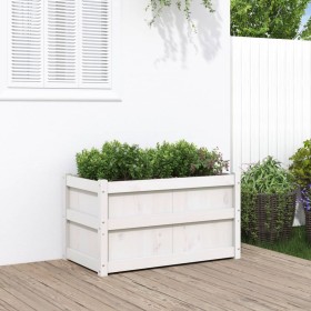 Pflanzgefäß aus massivem Weißkiefernholz, 90 x 50 x 50 cm von , Töpfe und Pflanzgefäße - Ref: Foro24-837461, Preis: 74,72 €, ...