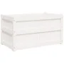 Pflanzgefäß aus massivem Weißkiefernholz, 90 x 50 x 50 cm von , Töpfe und Pflanzgefäße - Ref: Foro24-837461, Preis: 74,22 €, ...