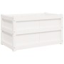 Pflanzgefäß aus massivem Weißkiefernholz, 90 x 50 x 50 cm von , Töpfe und Pflanzgefäße - Ref: Foro24-837461, Preis: 74,72 €, ...