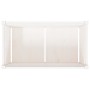 Jardinera de madera maciza de pino blanca 90x50x50 cm de , Maceteros y jardineras - Ref: Foro24-837461, Precio: 74,68 €, Desc...