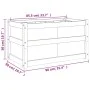 Solid white pine wood planter 90x50x50 cm by , Pots and planters - Ref: Foro24-837461, Price: 73,97 €, Discount: %