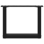 Patas para mesa de centro en forma de U (2 unidades), color negro, 30 x (30-31) cm, acero en Patas para mesas | Comprar online e