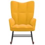 Senfgelber Schaukelstuhl aus Samt von , Schaukelstühle - Ref: Foro24-328146, Preis: 109,66 €, Rabatt: %
