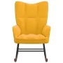 Senfgelber Schaukelstuhl aus Samt von , Schaukelstühle - Ref: Foro24-328146, Preis: 109,66 €, Rabatt: %
